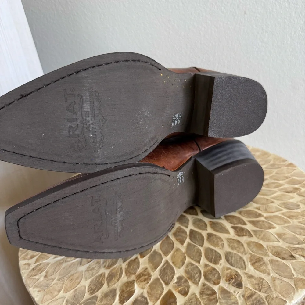 New Ariat Men’s Square Toe Western Cowboy Boots size 9D - Picture 12 of 14